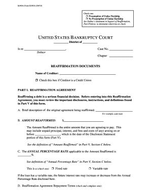 Bankruptcy Form Templates Fillable Printable Samples For Pdf Word