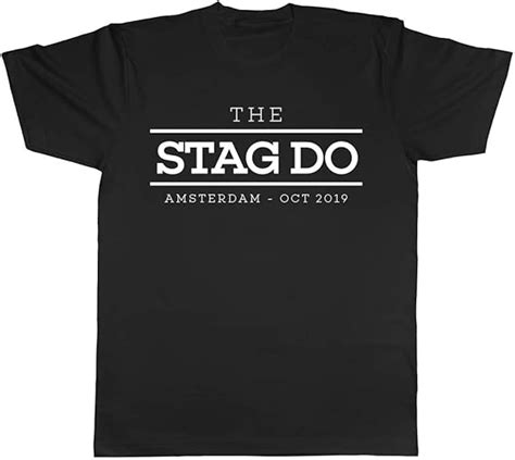 Shopat Personalised The Stag Do T Shirt Uk Clothing