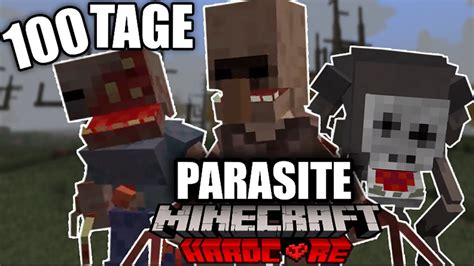 Ich überlebe 100 Tage Minecraft Hardcore in einer Parasiten Einöde