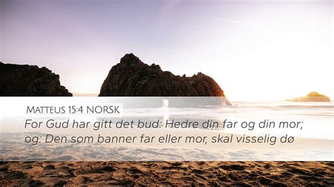 Matteus Norsk Desktop Wallpaper For Gud Har Gitt Det Bud Hedre