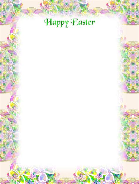 Easter Border Template