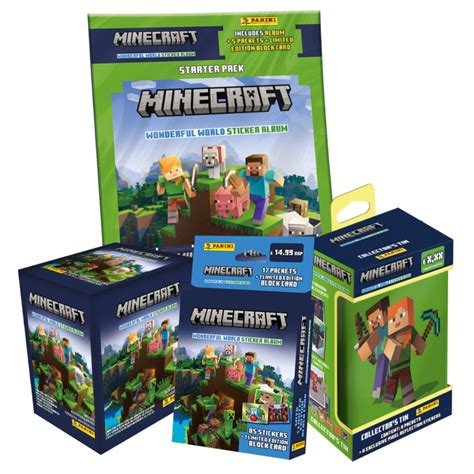 Minecraft Wonderful World Sticker Collection MEGA Bundle