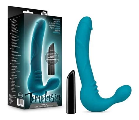 Strap On Bala Dildo Vibrador De Mujer Luna Strapless Teal Env O Gratis