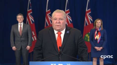 Premier Doug Ford And Ontario Ministers Provide Covid 19 Update April