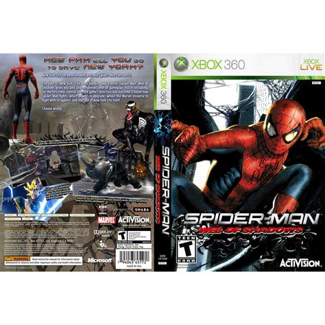 Spider Man Web Of Shadows P Xbox360 Ltu Lt Jtag Rgh Shopee Brasil