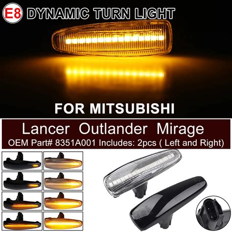 Intermitente Din Mico Led Para Mitsubishi Lancer Outlander Sport Mirage