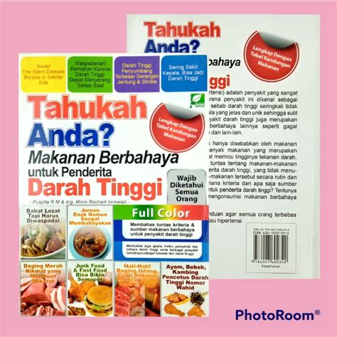 Jual BUKU TAHUKAH ANDA MAKANAN BERBAHAYA UNTUK PENDERITA DARAH TINGGI