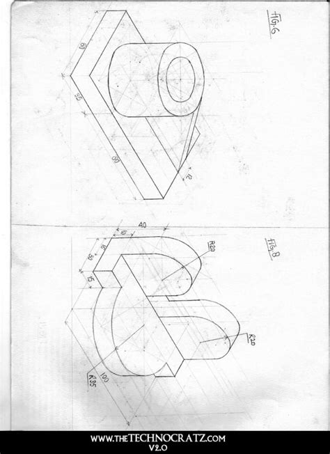 Isometric projection - engineering drawing b.tech