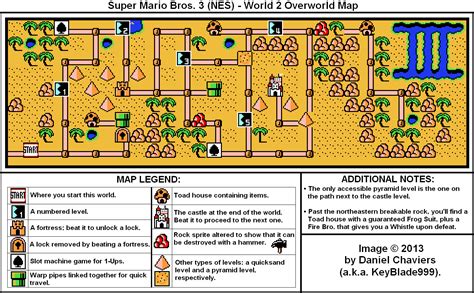 Super Mario Bros 3 World 2 Overworld Map Png Neoseeker Walkthroughs