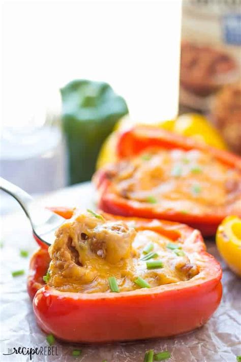 Grilled Pulled Pork Stuffed Peppers The Recipe Rebel