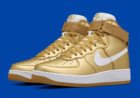 Nike Air Force 1 High Qs Metallic Gold