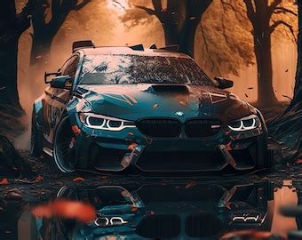 Bmw Inspired Digital Art Digital Car Print Car Poster Bmw M M