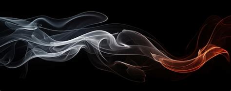 Premium Photo | Smoke effects on a black background