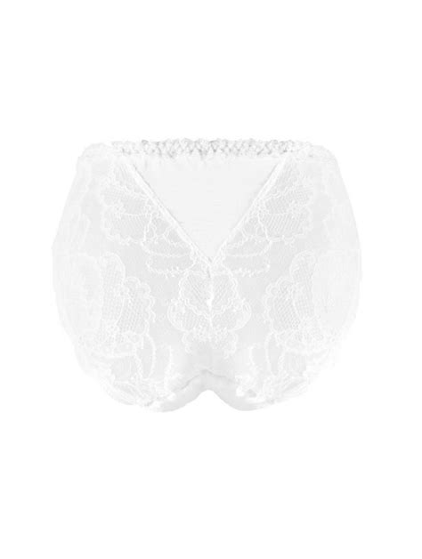 Culotte Sexy Taille Haute Tout En Dentelle De Calais Bleu Collection