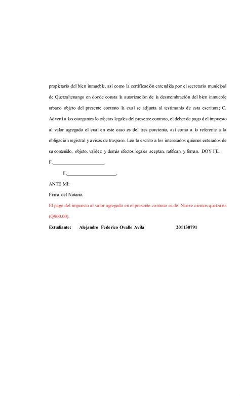 Contrato De Servidumbre De Paso Pdf