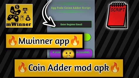 Mwinner App Coin Adder Script New Earning App Today Refer Script