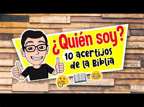 Qui N Soy Test B Blico Adivinanzas Biblicas Youtube