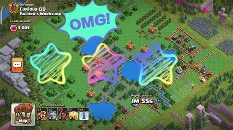 Clash Of Clans Capital Clan Easy 3 Star In 2 Attacks ⚡️⚡️ Builders