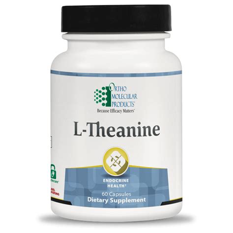 L Theanine 60 Capsules By Ortho Molecular