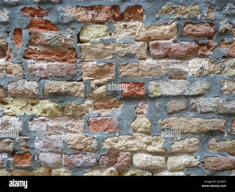 Old Brick Wall With New Mortar Stock Photo Alamy