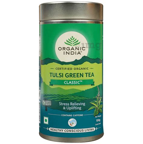 Organic India Tulsi Green Tea Buy Tin Of 1000 Gm Tea At Best Price In India 1mg