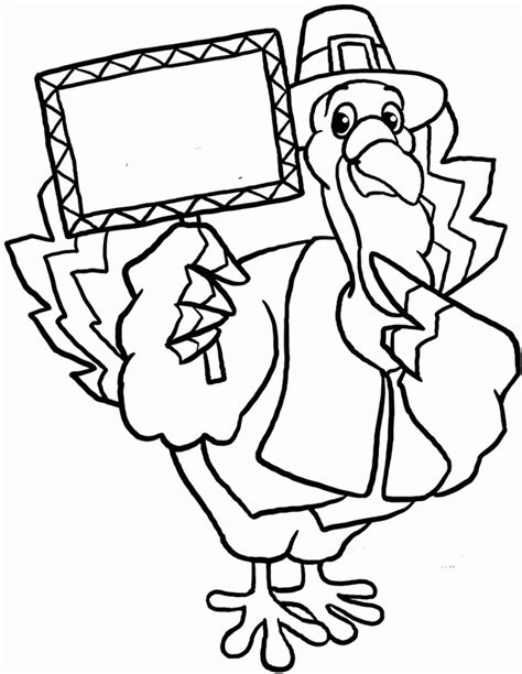 Thanksgiving Turkey Outline - Coloring Home