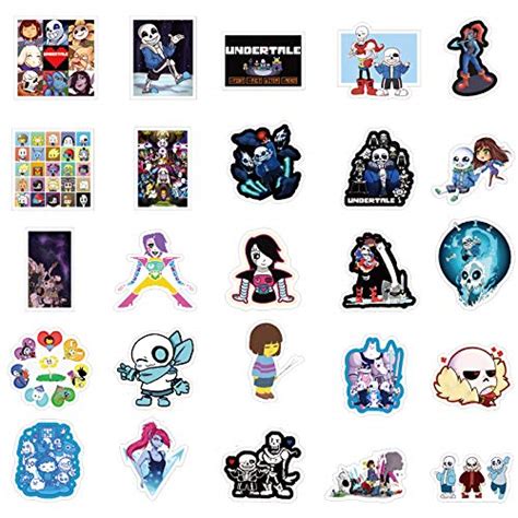 Undertale Stickers| 50 Pcak | Vinyl Waterproof Stickers for Laptop ...