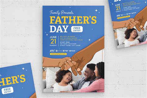 Father S Day Flyer Template Psd Brandpacks