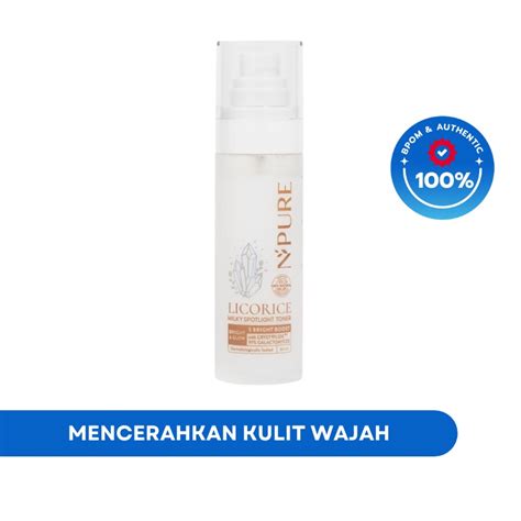 Jual NPURE Licorice Milky Spotlight Toner Shopee Indonesia