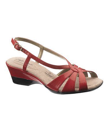 Look What I Found On Zulily Red Destiney Wedge Sandal By Soft Style