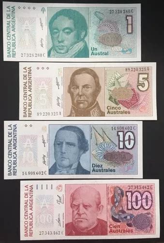 Colecci N Billetes De Argentina Australes Meses Sin Intereses