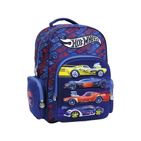 Mochila Escolar Hot Wheels Fast Wabro