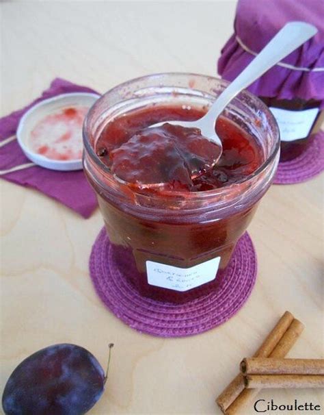 Confiture de quetsches aux épices Ciboulette en cuisine