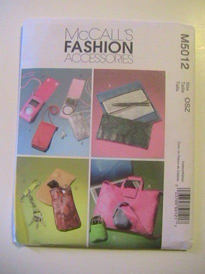 Mccalls Fashion Accessories Sewing Pattern Tote And Purse