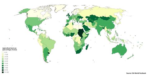 Agricultural land use map [OC] : MapPorn