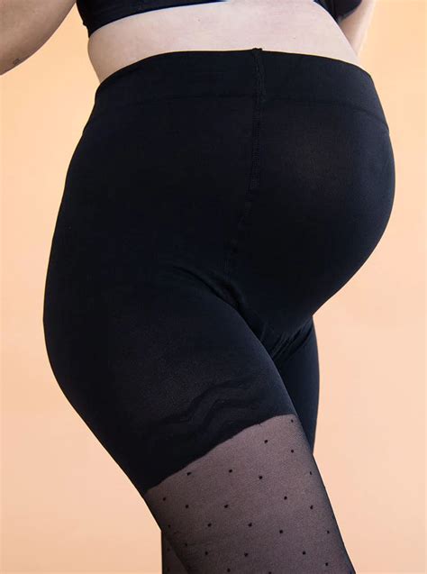 Maternity Black Opaque Tights 50d From Rachel