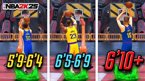 BEST JUMPSHOTS FOR EVERY BUILD THREE POINT RATING HEIGHT ON NBA 2K25