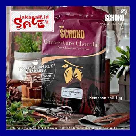 Jual Jak5D0Yh Schoko Couverture Dark 56 1Kg Chocolate Cokelat Baking