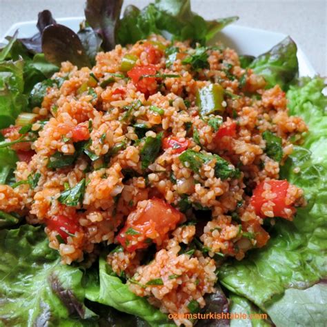 Spicy Bulgur Wheat Salad With Pomegranate Molasses Kisir Ozlem S