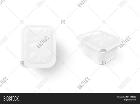 Blank White Sauce Box Image And Photo Free Trial Bigstock