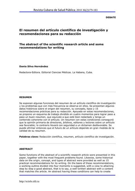 Pdf Resumen De Articulo Cientificoo Cientifico Dokumen Tips