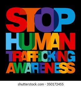 Human Trafficking Vector Template Stock Vector Royalty Free