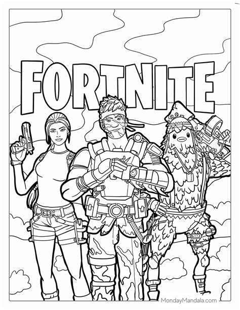 60 Fortnite Coloring Pages Free PDF Printables Coloring Pages For