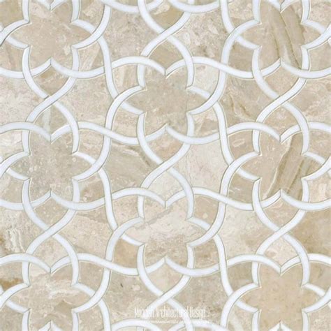 Mosaic Terracotta Tile - White Moroccan Bathroom Tiles