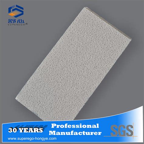 Rh Sanded Pattern Acoustic Moistureproof Fireproof Mineral Fiber