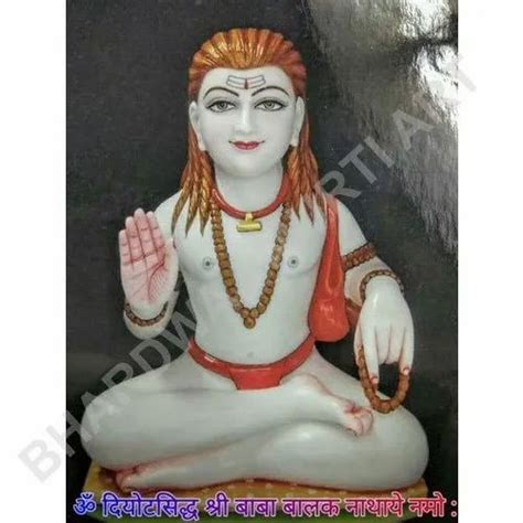 White Natural Marbal Baba Balak Nath Statue Size Fit At Rs In