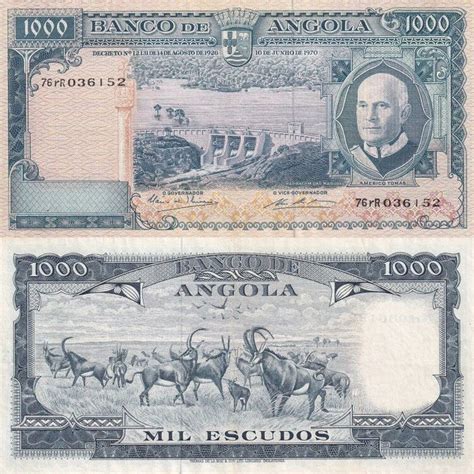 Angola 1000 Escudos 1970 в 2024 г Деньги