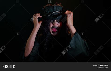 Sinister Old Woman Image And Photo Free Trial Bigstock