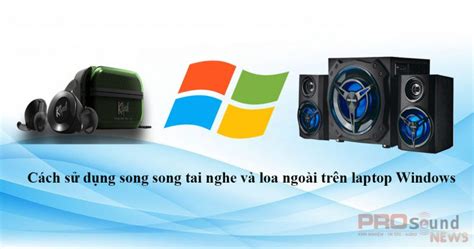 C Ch S D Ng Song Song Tai Nghe V Loa Ngo I Tr N Laptop Windows Pro