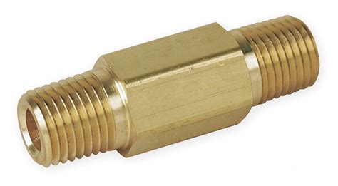 Parker Hex Long Nipple Brass 1 8 In X 1 8 In Fitting Pipe Size Male Npt X Male Npt 2 In